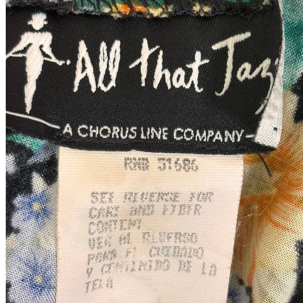 Vintage All That Jazz Floral Maxi Dress Open Cross Back Sunflower Garden Party - Picture 8 of 11